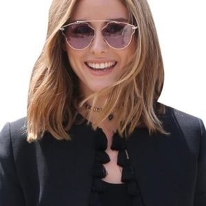 frame cool trendy sunglasses transparent violet